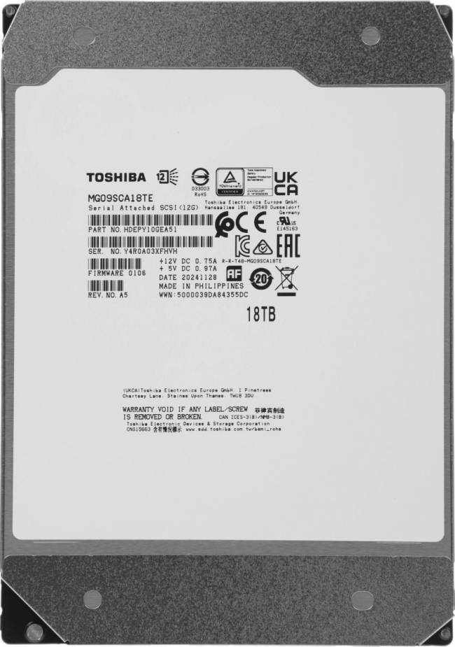 Жесткий диск Toshiba MG09SCA18TE — для бизнеса и офиса