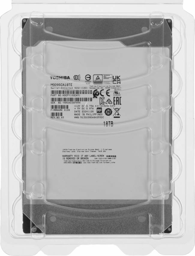 Жесткий диск Toshiba MG09SCA18TE — для бизнеса и офиса