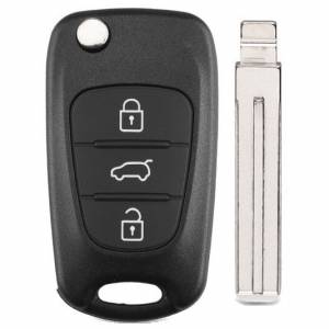 Корпус выкидного ключа KIA 3 кнопки KIA7 TOY48, с лого