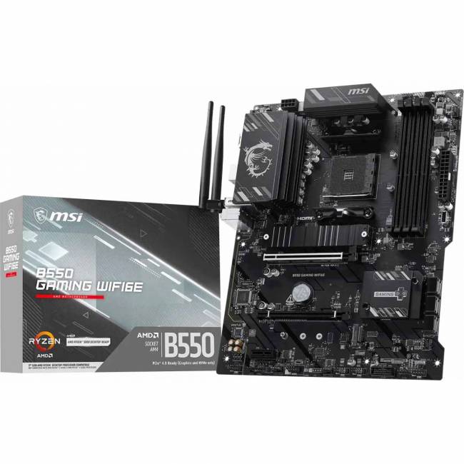 Материнская плата MSI B550 GAMING WIFI6E — для бизнеса и офиса Материнская плата MSI B550 GAMING WIFI6E — для бизнеса и офиса