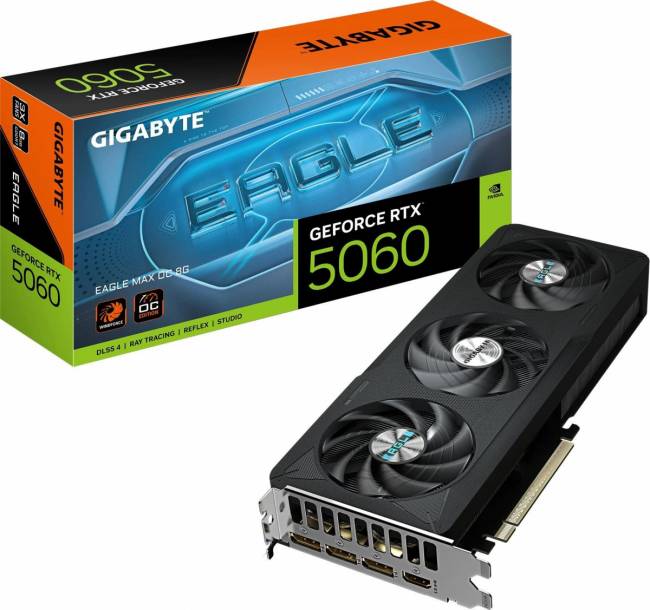 Видеокарта Gigabyte GV-N5060EAGLEMAX OC-8GD 1.0 — для бизнеса и офиса