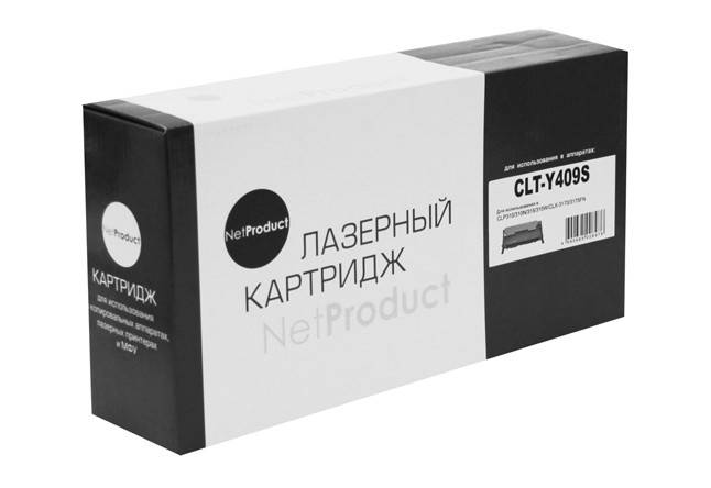 Тонер-картридж NetProduct (N-CLT-Y409S) для Samsung CLP-310/315/CLX-3170fn/3175, Y, 1K П/У — для бизнеса и офиса