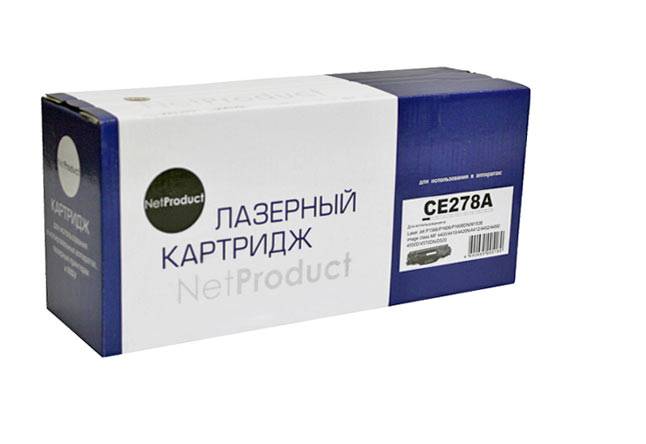 Картридж NetProduct (N-CE278A) для HP LJ Pro P1566/P1606dn/M1536dnf, 2,1K — для бизнеса и офиса