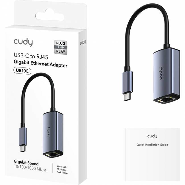 Адаптер Cudy UE10C — для бизнеса и офиса Адаптер Cudy UE10C — для бизнеса и офиса