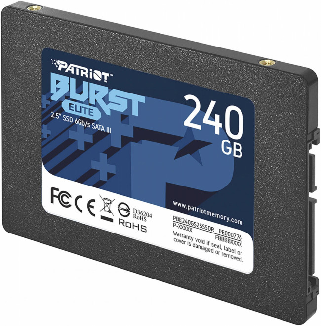 Накопитель SSD Patriot PBE240GS25SSDR — для бизнеса и офиса