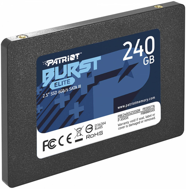 Накопитель SSD Patriot PBE240GS25SSDR — для бизнеса и офиса
