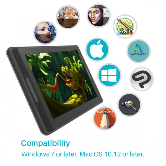 Интерактивный дисплей Huion KAMVAS Pro 12 — для бизнеса и офиса