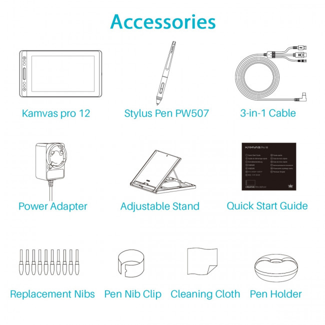 Интерактивный дисплей Huion KAMVAS Pro 12 — для бизнеса и офиса