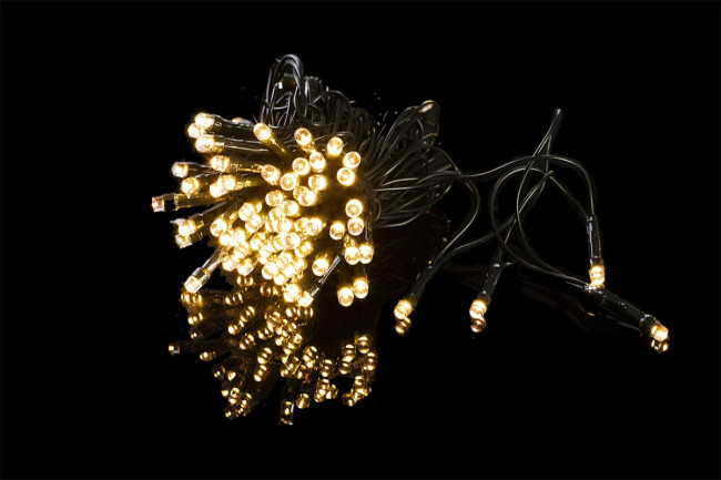 Гирлянда Гирлянда 400LED 220V, 8 режимов, 7 м, нить, мягкий белый