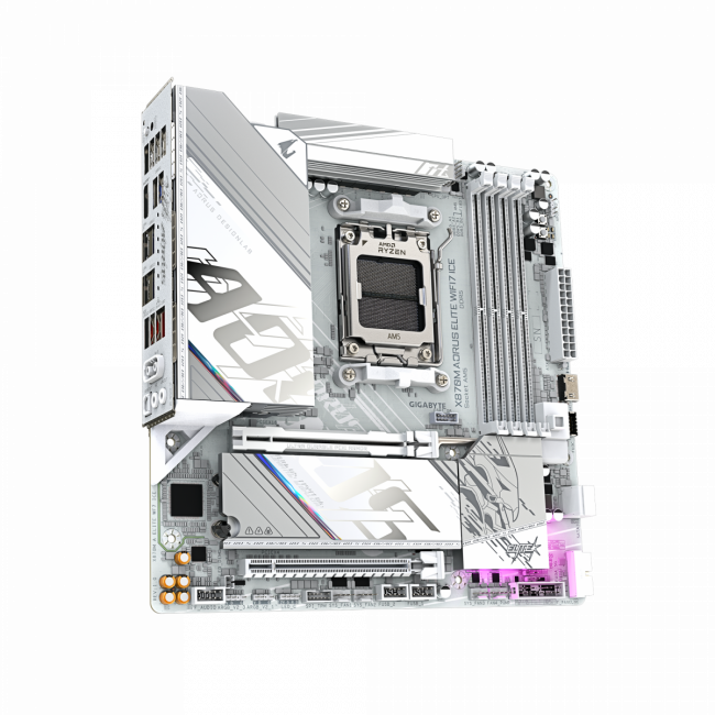 Материнская плата Gigabyte X870M A ELITE WF7 ICE — для бизнеса и офиса