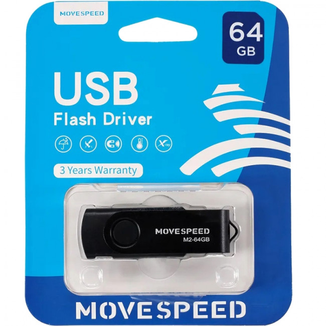 USB2.0 64GB Move Speed M2 черный Move Speed 64GB M2 (M2-64G)