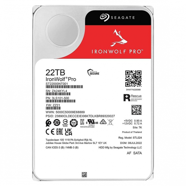 Жесткий диск Seagate ST22000NT001 — для бизнеса и офиса Жесткий диск Seagate ST22000NT001 — для бизнеса и офиса