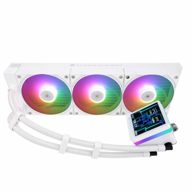 Водяное охлаждение для процессора Thermalright Grand Vision 360 White — для бизнеса и офиса Водяное охлаждение для процессора Thermalright Grand Vision 360 White — для бизнеса и офиса