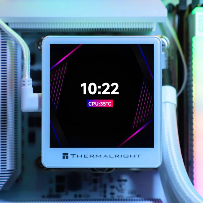 Водяное охлаждение для процессора Thermalright Grand Vision 360 White — для бизнеса и офиса Водяное охлаждение для процессора Thermalright Grand Vision 360 White — для бизнеса и офиса