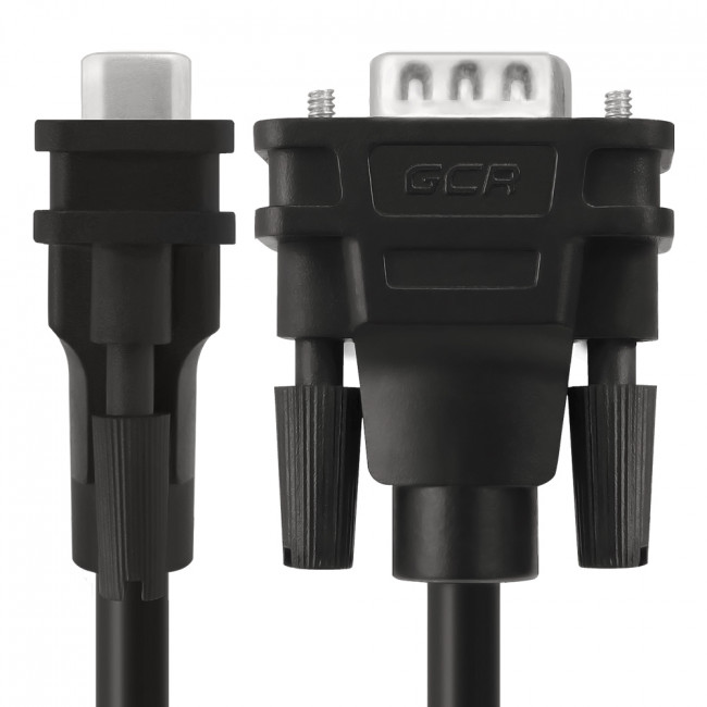 Кабель SVGA  серый  1.8м   dual link 15M / 15M  ферритовые кольца 15M / 15M Premium, 28/28 AWG, двойной экран Greenconnect VGA (m) - VGA (m) 1.8м