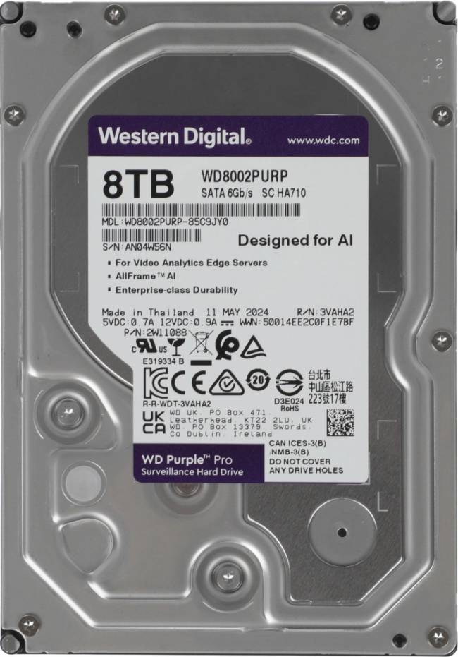 Жесткий диск WD WD8002PURP — для бизнеса и офиса