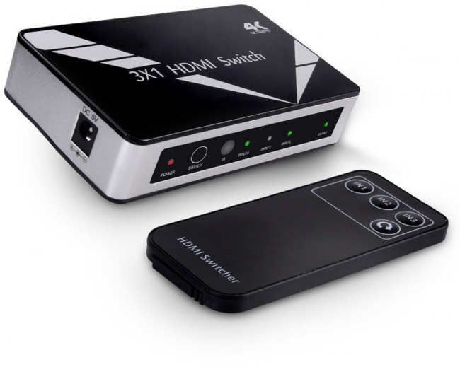 Greenconnect Переключатель v1.4 HDMI 3 к 1 серия Greenline Greenconnect Переключатель Greenline  v1.4 HDMI 3 к 1 — для бизнеса и офиса