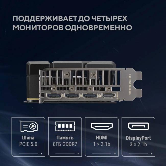 Видеокарта ASUS DUAL-RTX5060TI-O8G — для бизнеса и офиса