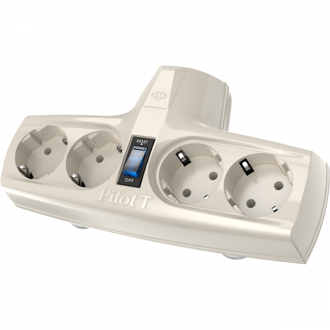 Разветвитель ZIS Pilot T, 4 розетки (евро с заземлением) ZIS Pilot T (4 розетки)