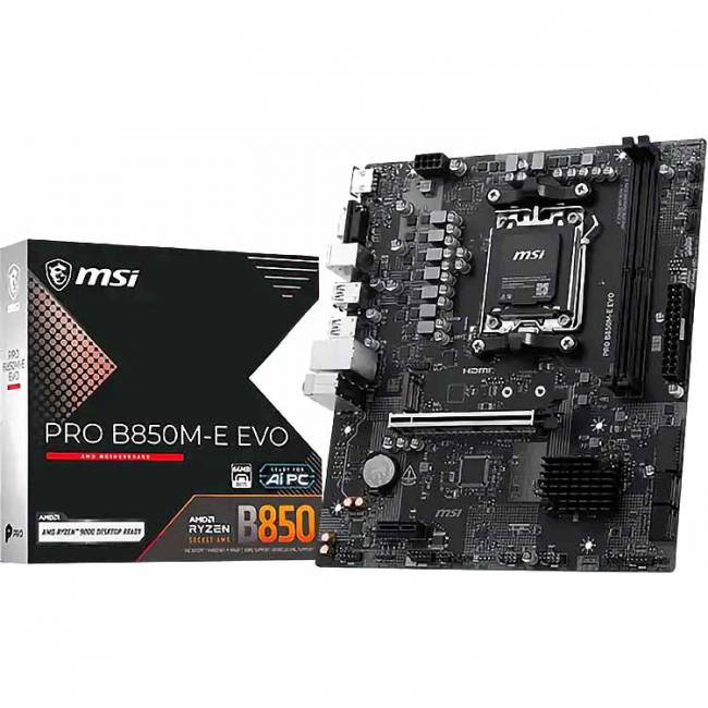 Материнская плата MSI PRO B850M-E EVO — для бизнеса и офиса