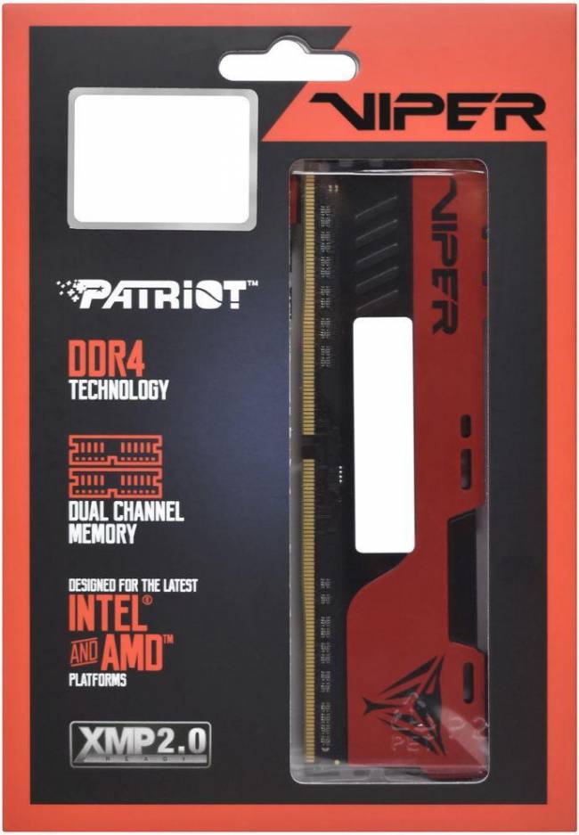 Память DDR4 2x32Gb 3600MHz Patriot PVE2464G360C0K — для бизнеса и офиса