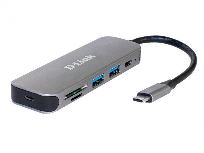 Концентратор Концентратор D-Link DUB-2325 с разъемом USB 3.0 Type-C (DUB-2325/A1A)