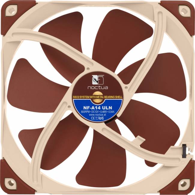 Кулер для корпуса Noctua NF-A14 ULN — для бизнеса и офиса Кулер для корпуса Noctua NF-A14 ULN — для бизнеса и офиса