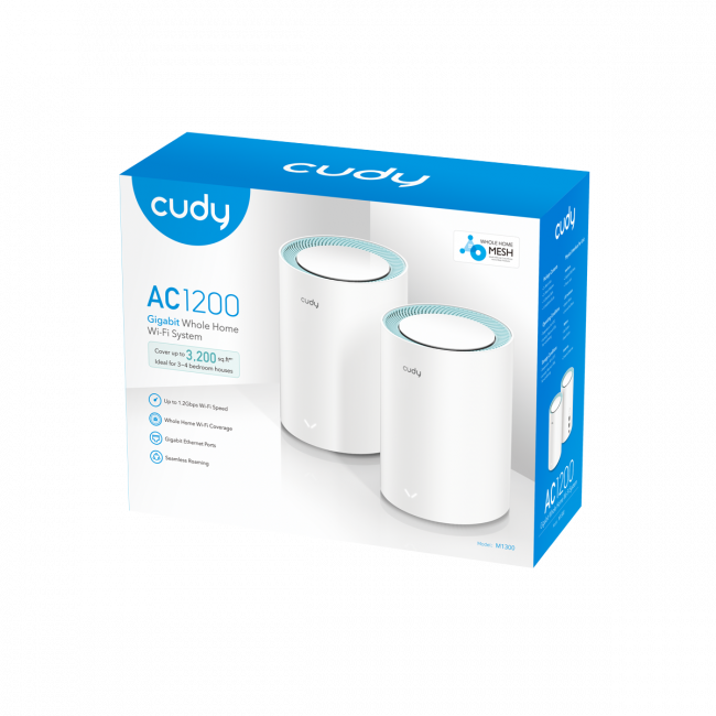Wi-Fi Mesh-система Cudy M1300(2-Pack) — для бизнеса и офиса