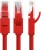 Greenconnect Патч-корд прямой 0.5m, UTP кат.5e, красный, позолоченные контакты, 24 AWG, литой, GCR-LNC04-0.5m, ethernet high speed 1 Гбит/с, RJ45, T568B Greenconnect RJ45(m) - RJ45(m) Cat. 5e U/UTP PVC 0.5м красный