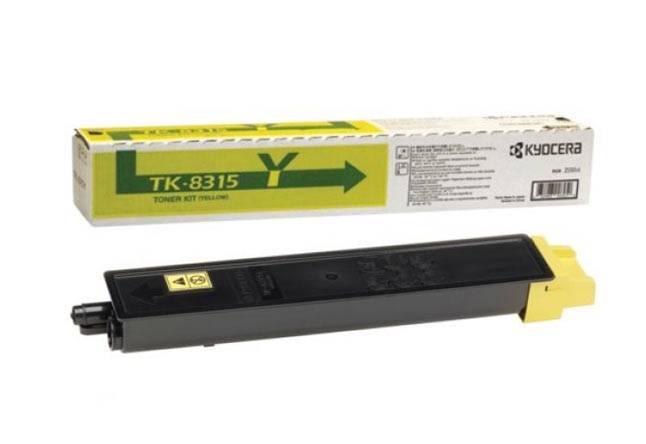 Тонер-картридж TK-8315Y Kyocera TASKalfa 2550ci, 6К (O) жёлтый 1T02MVANL0 — для бизнеса и офиса