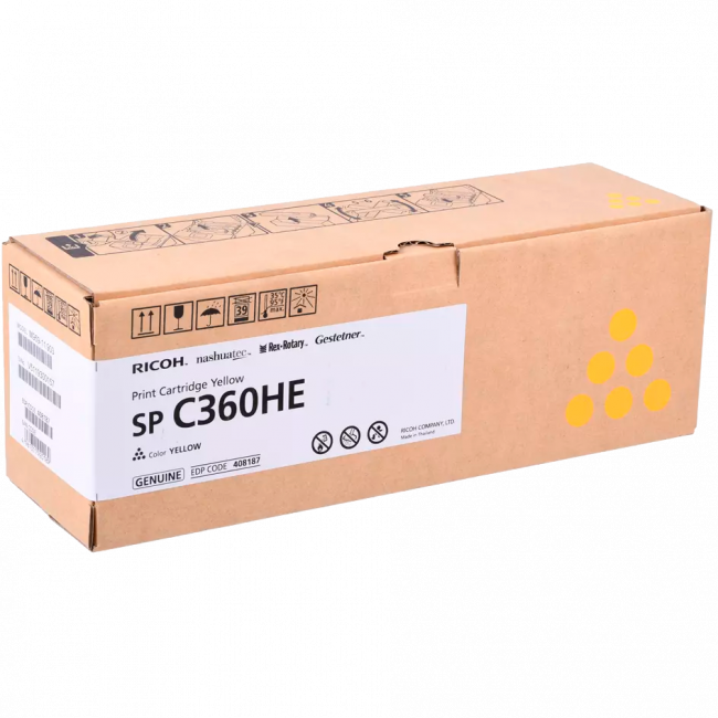 Принт-картридж желтый, тип SP C360HE (5K) Ricoh 408187 — для бизнеса и офиса