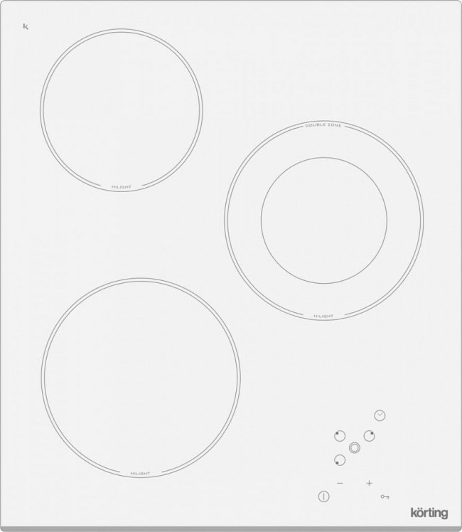 Встраиваемая варочная панель Korting HK 42031 BW — для бизнеса и офиса