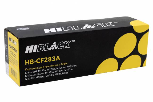 Картридж Hi-Black (HB-CF283A) для HP LJ Pro M125/M126/M127/M201/M225MFP, 1,5K — для бизнеса и офиса