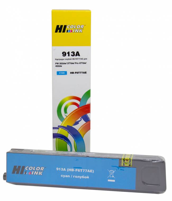 Картридж Hi-Black (F6T77AE) 913A для HP PW 352dw/377dw/Pro477dw/452dw, C — для бизнеса и офиса