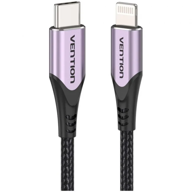 Кабель Vention USB 2.0 CM/Lightning 8M для iPad/iPhone - 1м. Фиолетовый Vention TACVF