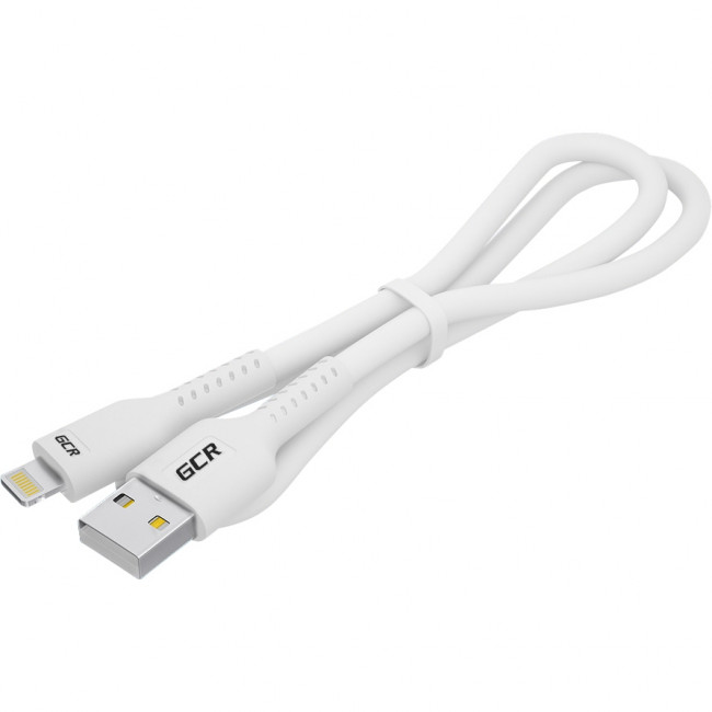 GCR Кабель 0.5m USB AM/Lightning - поддержка всех IOS, MFi, белый, GCR-54250 Кабель Greenconnect 0.5 м (GCR-54250)