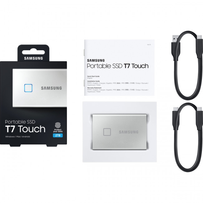Внешние HDD и SSD Samsung T7 Touch 2000GB (MU-PC2T0S/WW) — для бизнеса и офиса