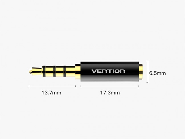 Переходник Vention Jack 2.5 mm F/3.5mm M Vention micro jack 2.5 mm (f) - mini jack 3.5 mm (m)