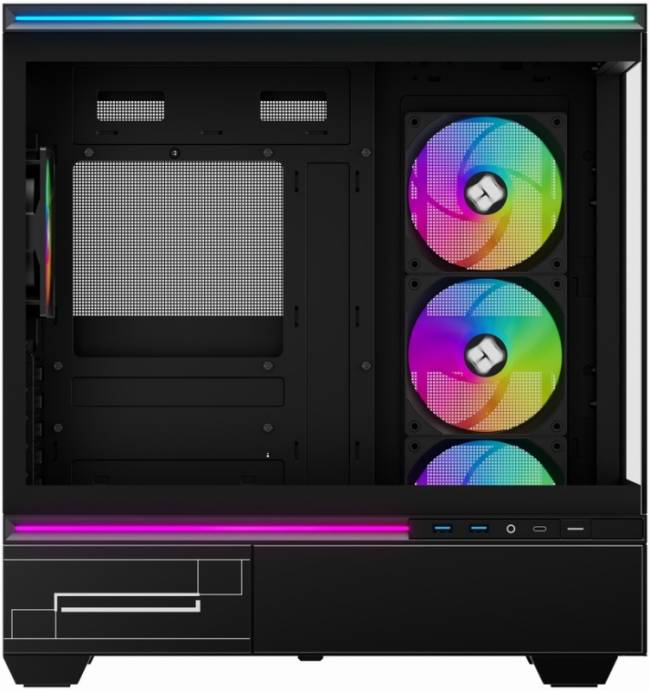 Корпус без блока питания Thermalright M10 FAN4-C Black — для бизнеса и офиса