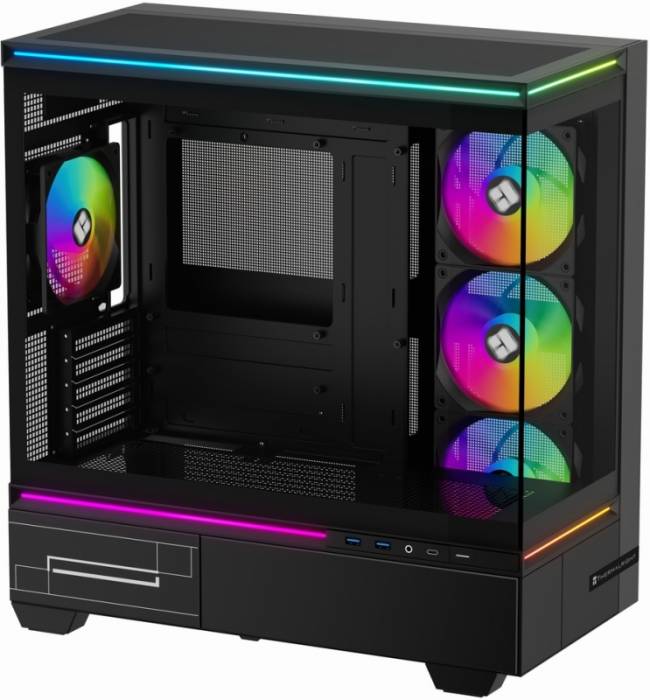 Корпус без блока питания Thermalright M10 FAN4-C Black — для бизнеса и офиса