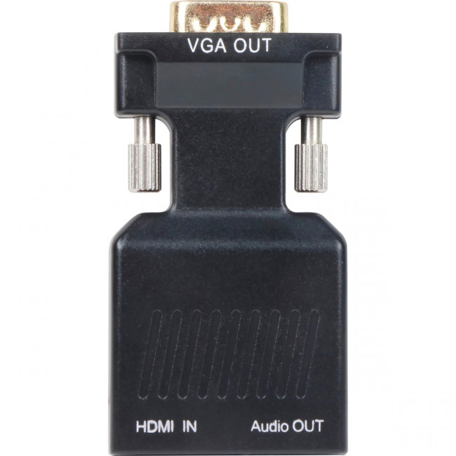 Переходник HDMI(F) --> VGA(M)+audio,1080*60Hz, VCOM <CA336A> Переходник VCOM HDMI F/VGA M+mini jack 3.5 mm M (CA336A)