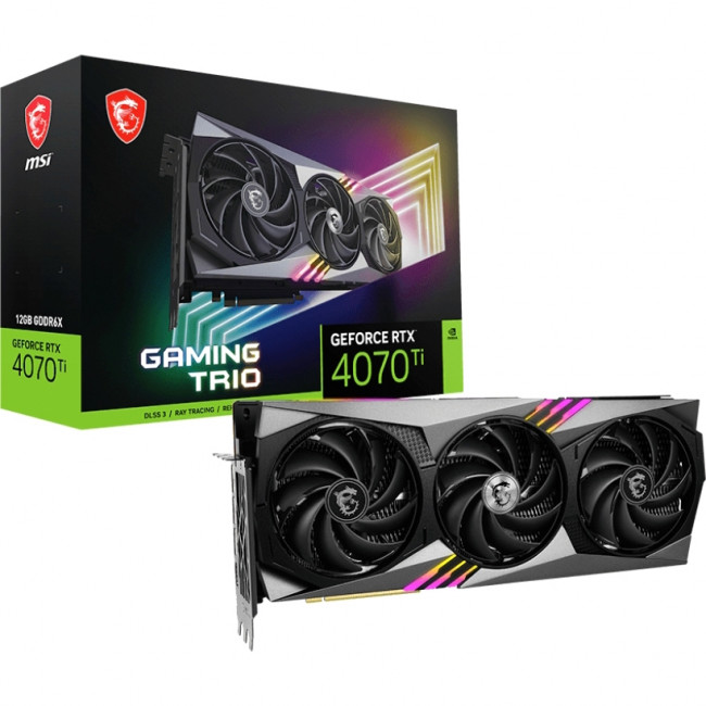Видеокарта MSI GeForce RTX 4070 Ti GAMING TRIO 12G — для бизнеса и офиса