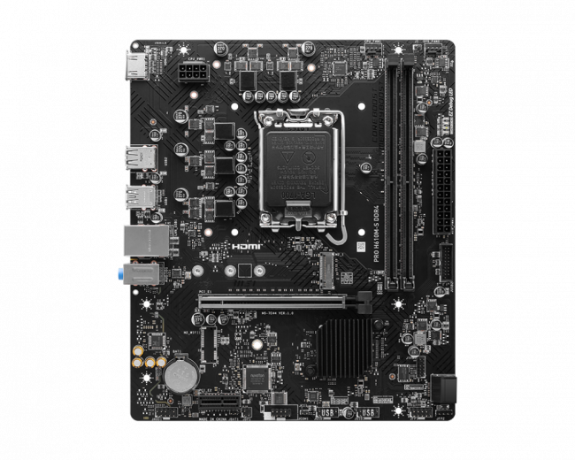 Материнская плата MSI PRO H610M-S DDR4 — для бизнеса и офиса