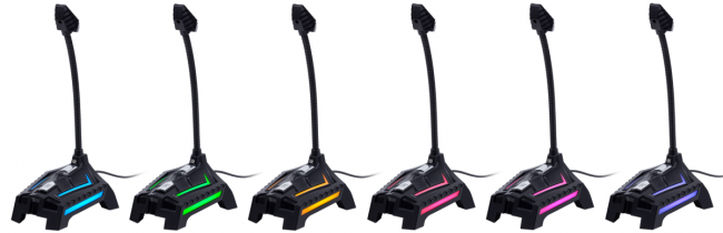 Defender Игровой стрим микрофон Ring GMC 150 USB, LED, провод 1.5 м Defender Ring GMC 150