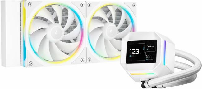 Система водяного охлаждения Deepcool R-LM240-WHDMMC-1 — для бизнеса и офиса