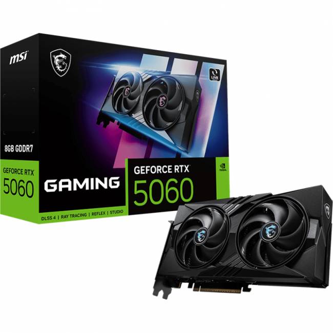 Видеокарта MSI GeForce RTX 5060 8G GAMING — для бизнеса и офиса