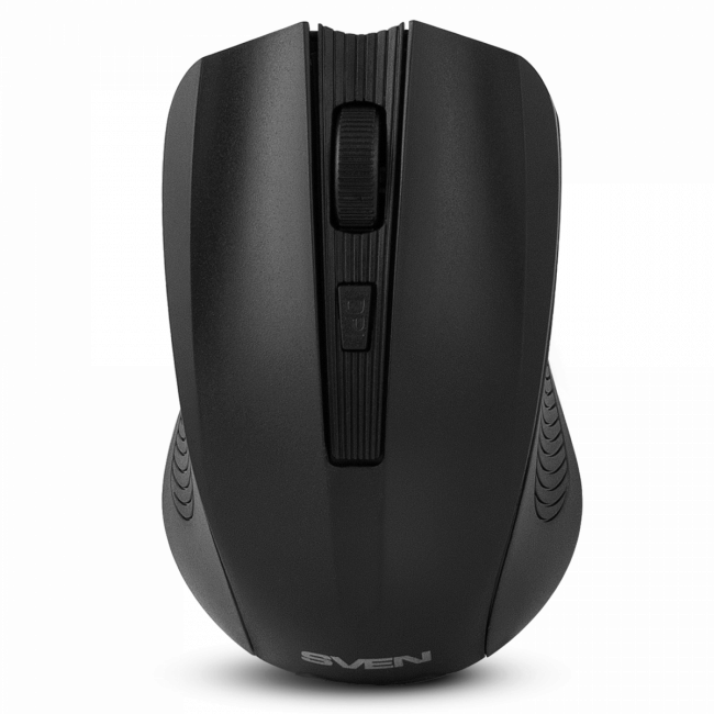 Беспроводная мышь SVEN RX-400W чёрная (3+1кл. 600/1000/1400DPI, блист) Sven SV-014674 — для бизнеса и офиса