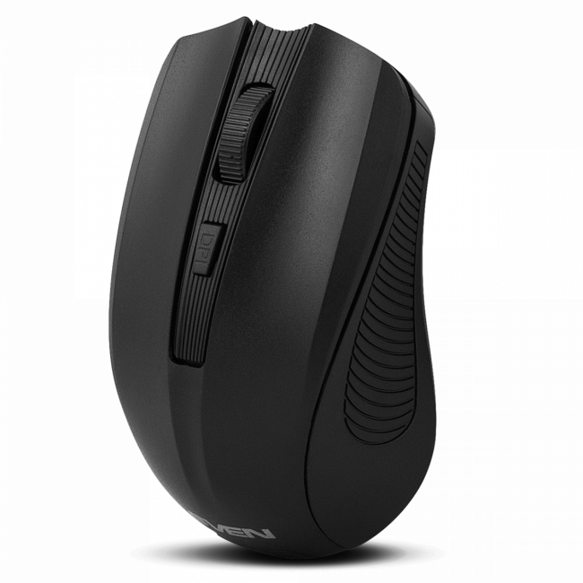Беспроводная мышь SVEN RX-400W чёрная (3+1кл. 600/1000/1400DPI, блист) Sven SV-014674 — для бизнеса и офиса