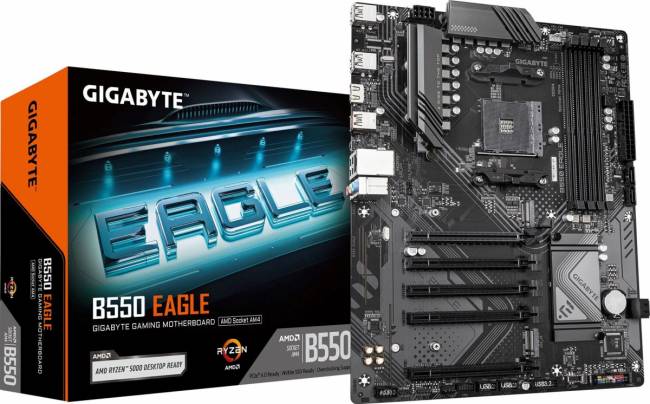 Материнская плата Gigabyte B550 EAGLE — для бизнеса и офиса Материнская плата Gigabyte B550 EAGLE — для бизнеса и офиса