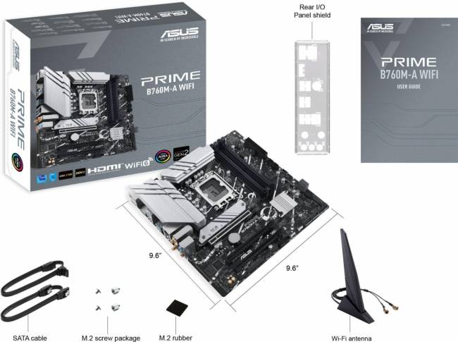 Материнская плата ASUS PRIME B760M-A WIFI — для бизнеса и офиса